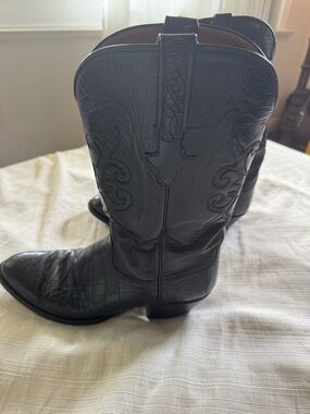 Lucchese Black Boots Size 9 Women’s